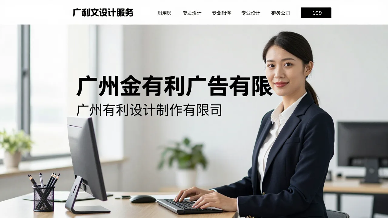 广州金有利广告有限公司 首页主视觉